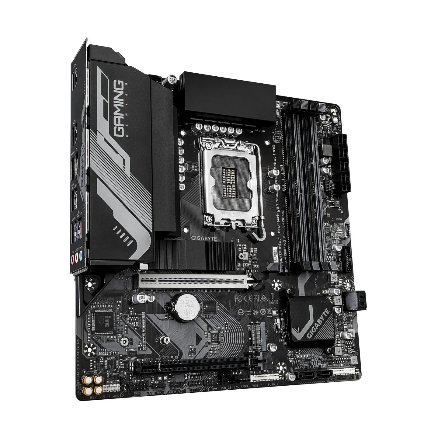 Gigabyte Mainboard|GIGABYTE|Intel B760|LGA 1700|micro ATX|RAM DDR4-SDRAM|4xSlots|2xNumber of M.2 (M) slots|B760MGXDDR4GEN5