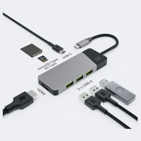 Green Cell GREENCELL HUB USB-C GC Connect 3xUSB
