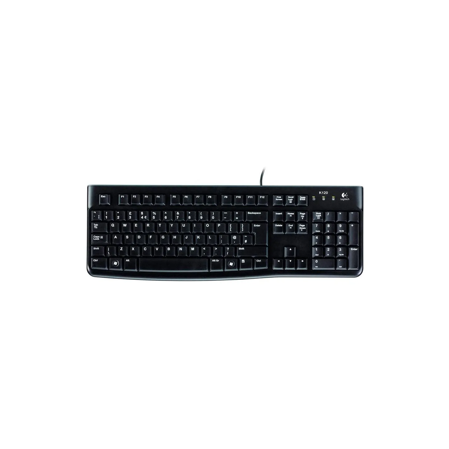 Logitech LOGI K120 Corded Keyboard black US