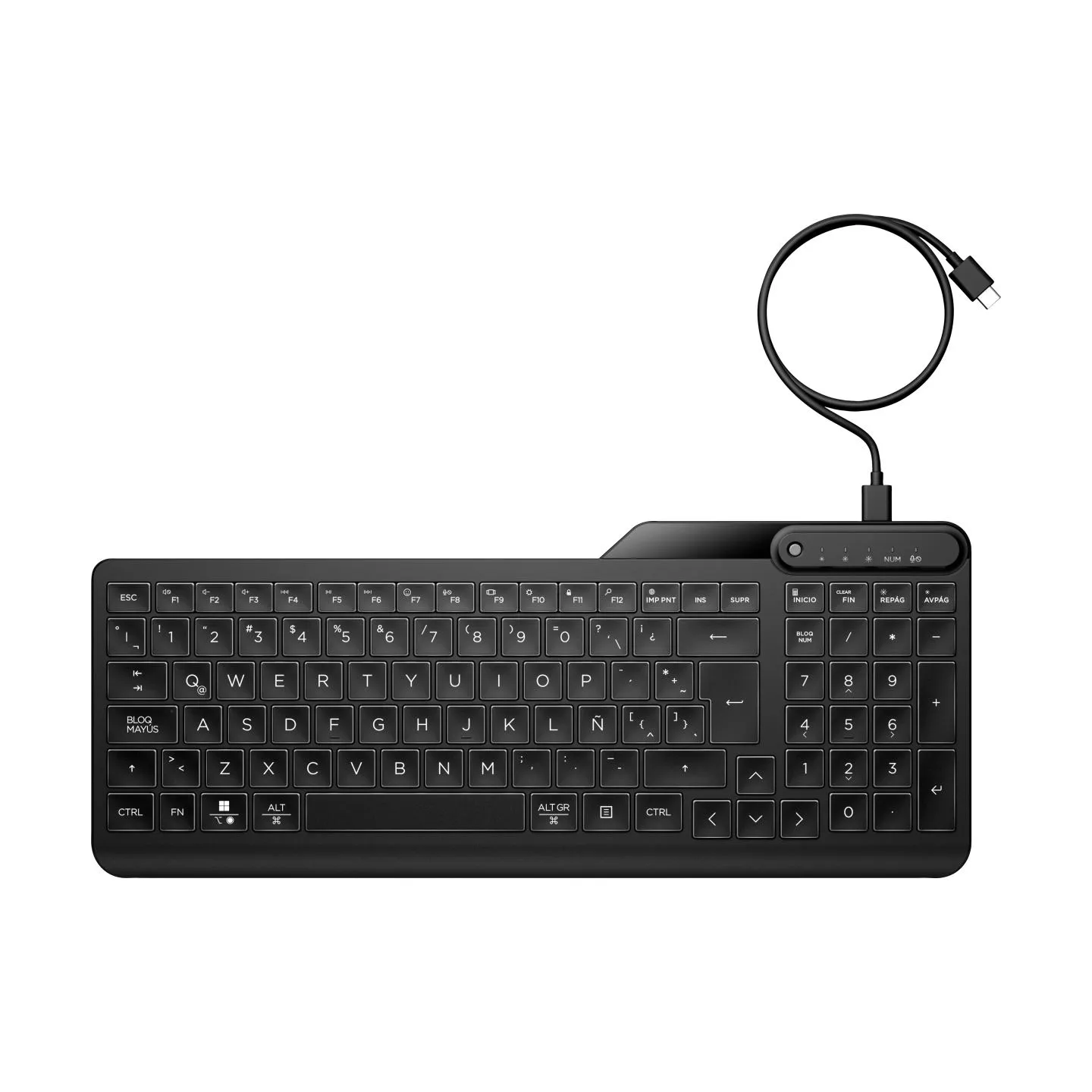 HP 405 Multi-Device Backlit Wired Kbd