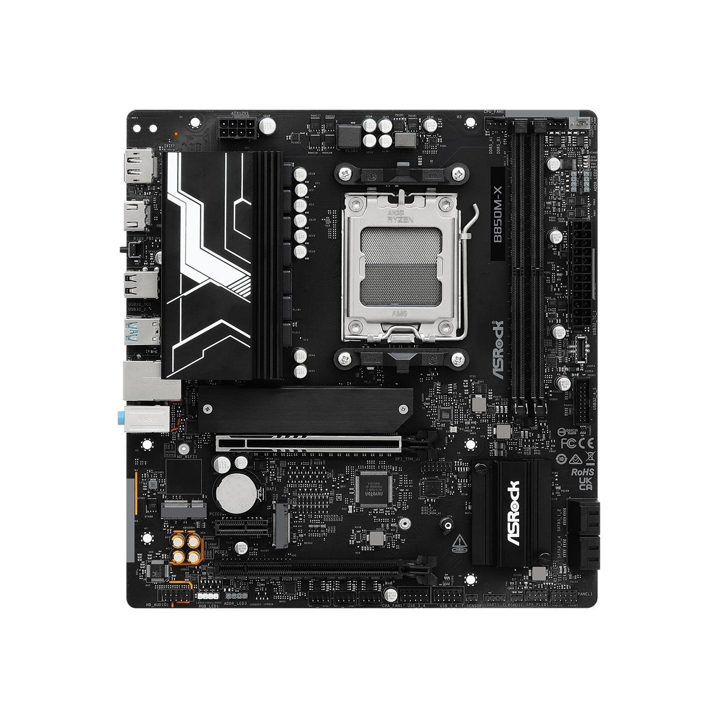 Asrock Motherboard B850M-X R2.0 AM5 2DDR5 M.2 USBC mATX