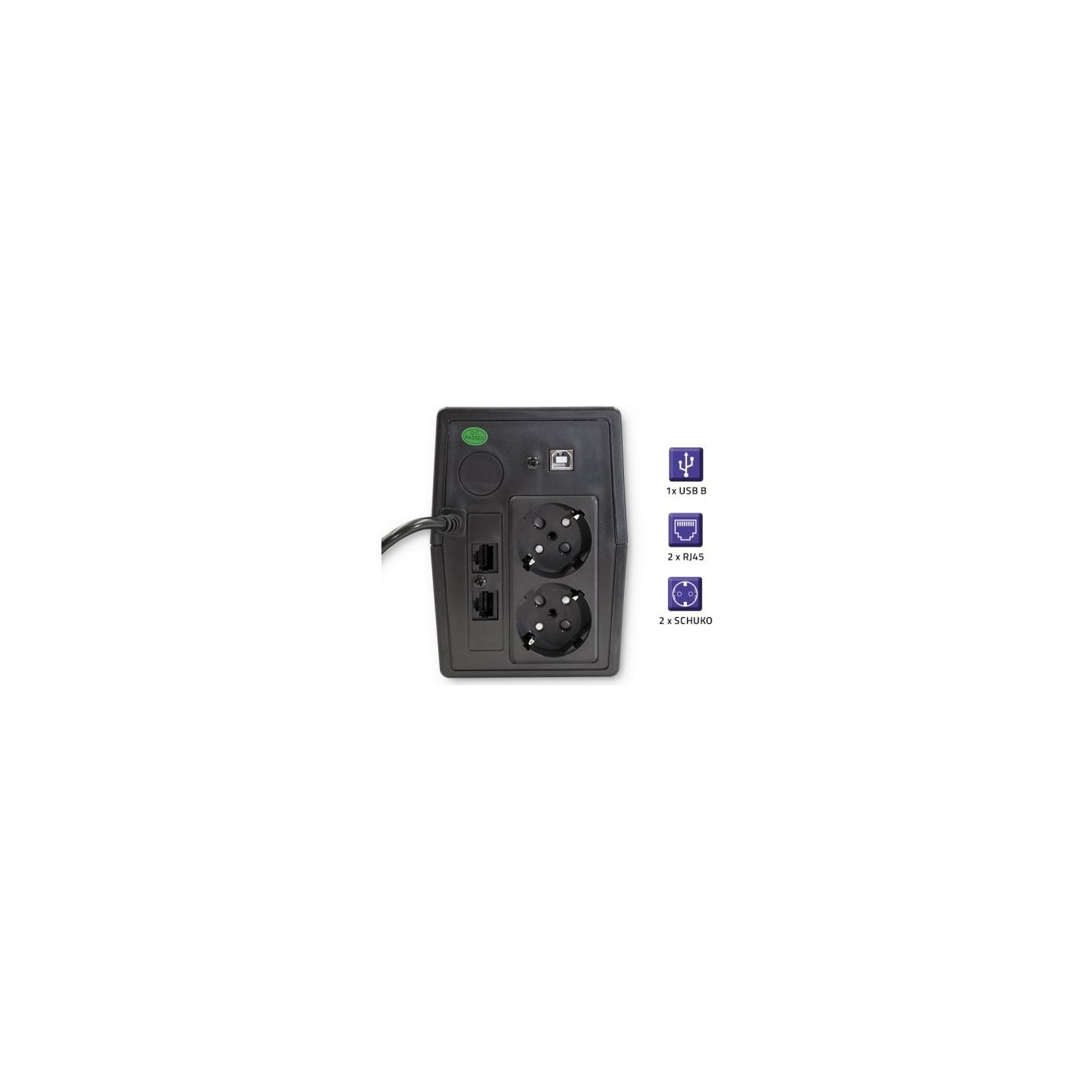 Qoltec 53980 UPS Monolith 1000VA 600W