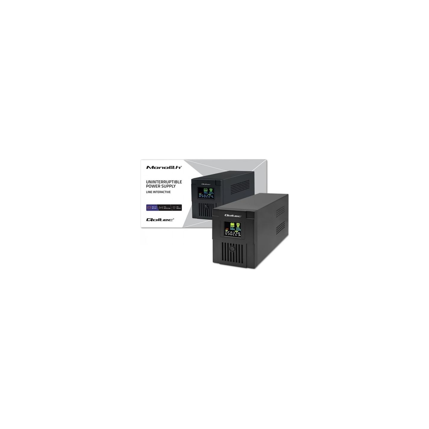 Qoltec 53770 UPS 1500VA 900W