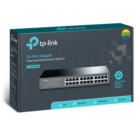 Tp-Link 24port Gigab. ECO-Switch 19in