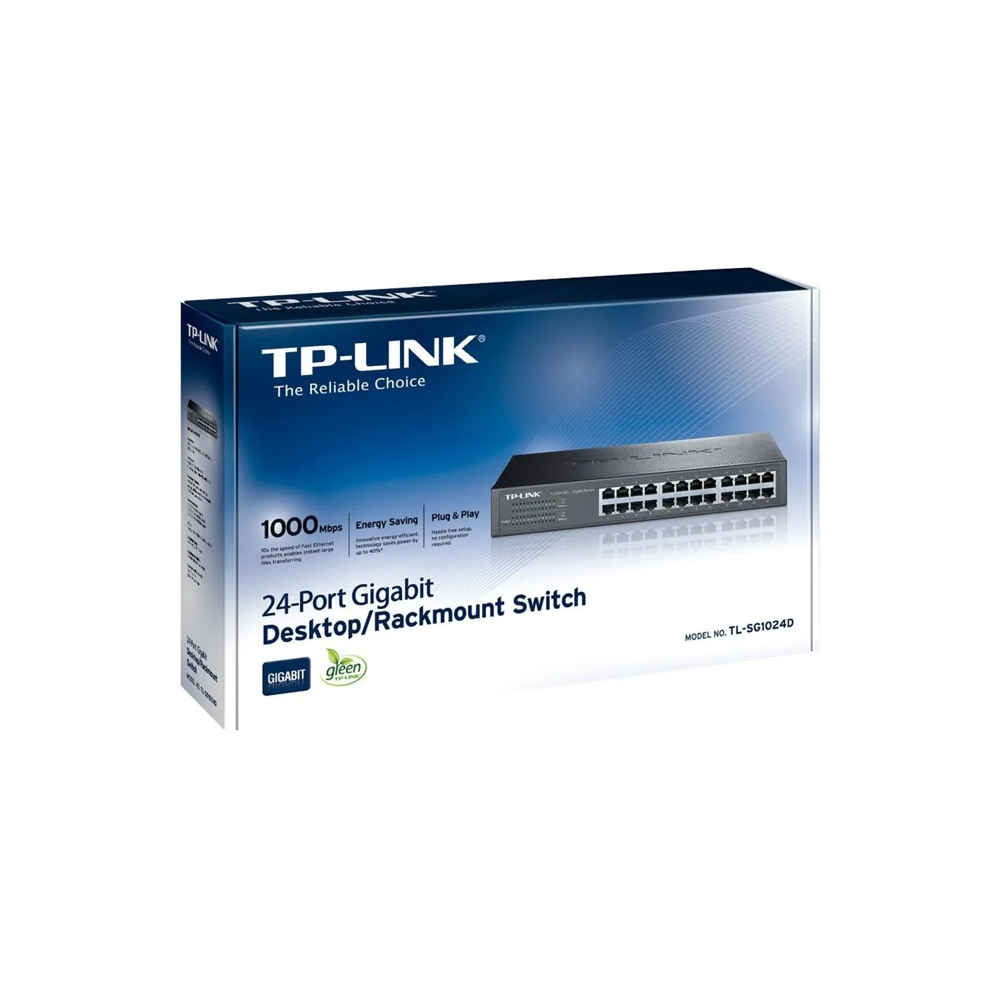 Tp-Link 24port Gigab. ECO-Switch 19in