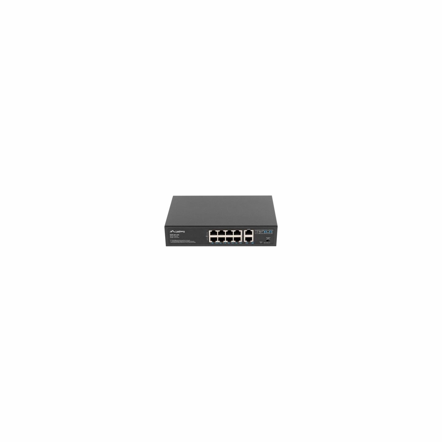 Lanberg switch PoE 19inch 10-port 100MB