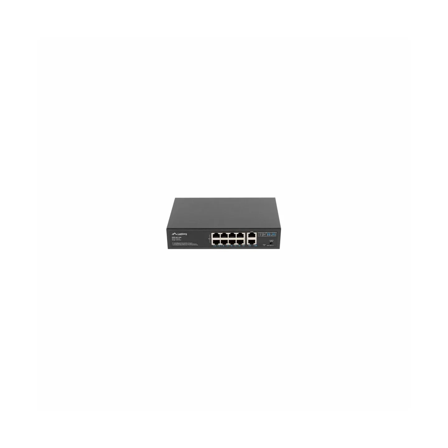 Lanberg switch PoE 19inch 10-port 100MB