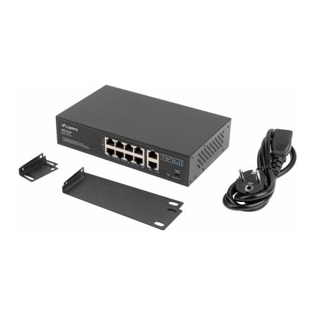 Lanberg switch PoE 19inch 10-port 100MB
