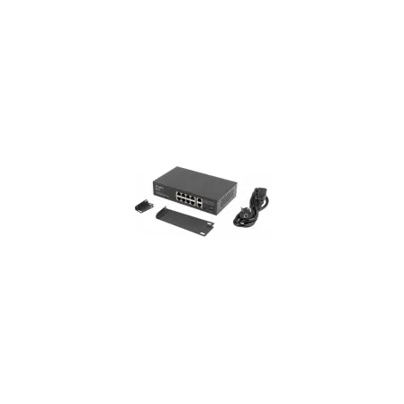 Lanberg switch PoE 19inch 10-port 100MB