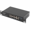 Lanberg switch PoE 19inch 10-port 100MB
