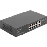 Lanberg switch PoE 19inch 10-port 100MB