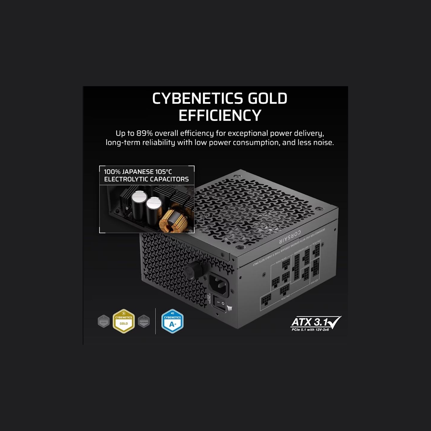 Corsair 2025 RMx Shift Series RM750x PSU