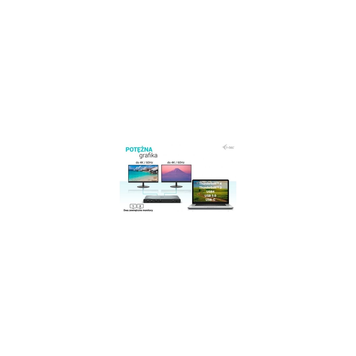 I-Tec USB3.0/USB-C/Thunderbolt DualDS+PD