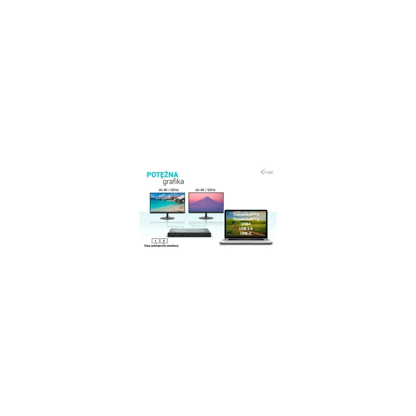 I-Tec USB3.0/USB-C/Thunderbolt DualDS+PD