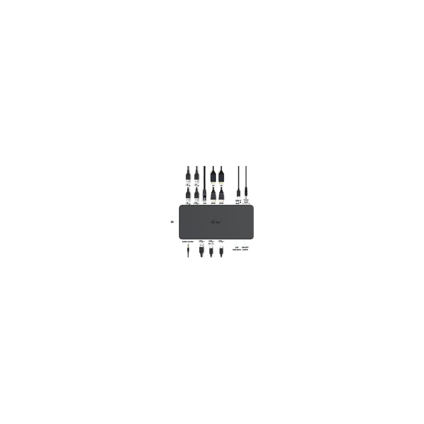 I-Tec USB3.0/USB-C/TB 2x4K Pro Dock