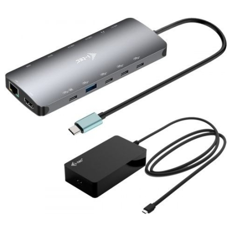 I-Tec USB-C Metal Nano Dock 3xDisplay+PD