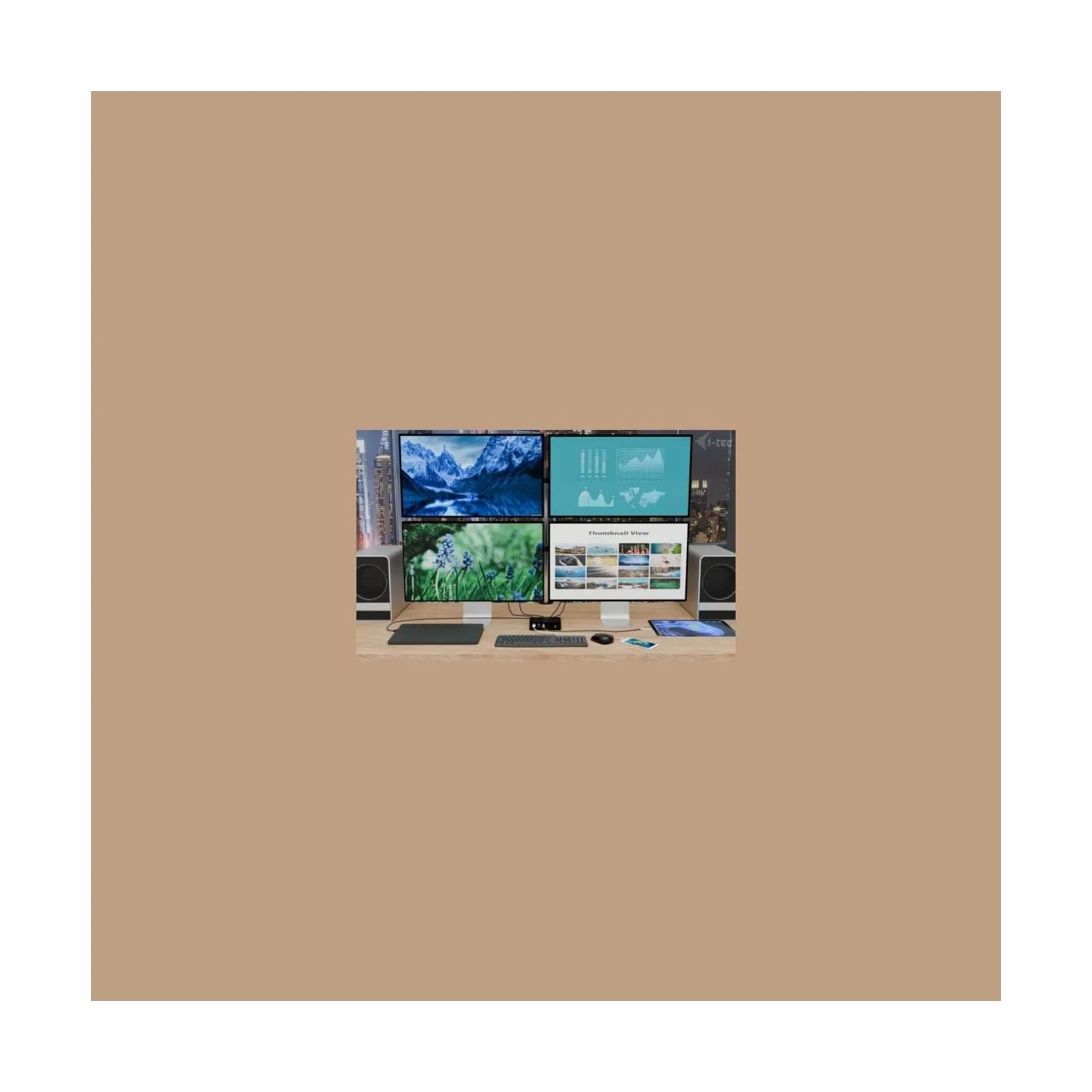 I-Tec Thunderbolt 5 Quattro Display DS
