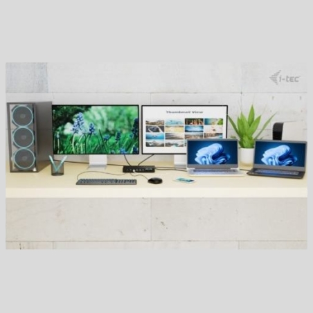 I-Tec USB-C KVM DS for 3 Hosts