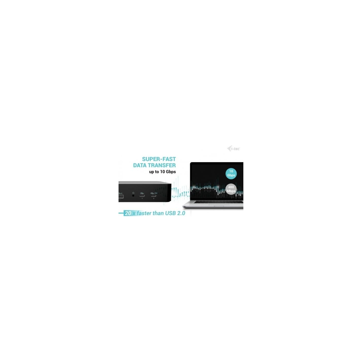 I-Tec USB-C/A Intelligent Dual DS+PD100W