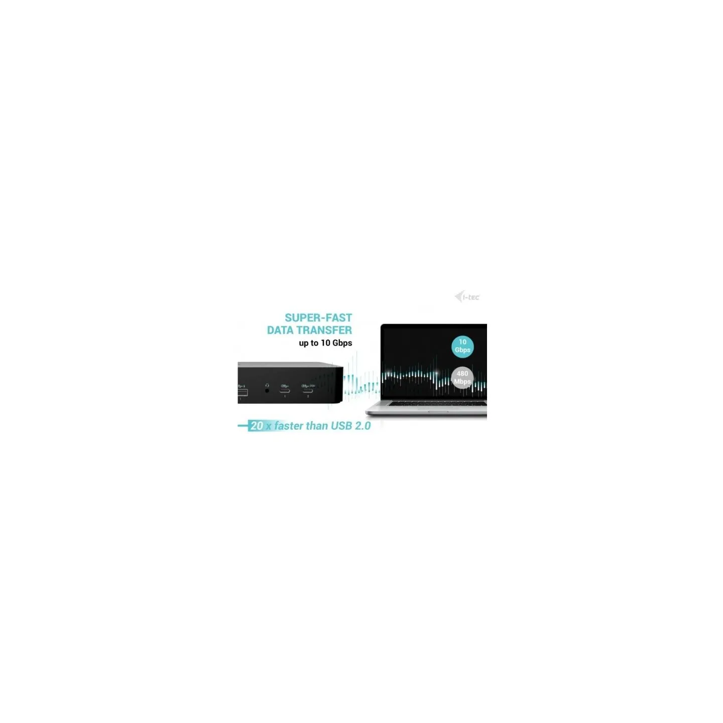 I-Tec USB-C/A Intelligent Dual DS+PD100W