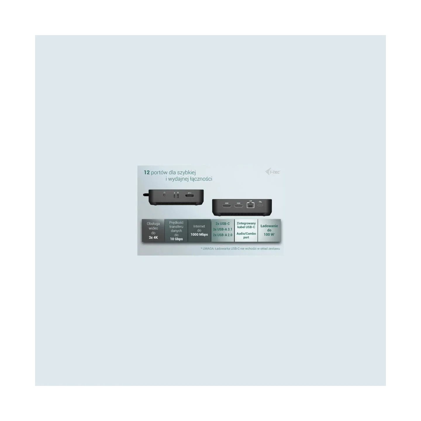I-Tec USB-C DP Dual HDMI Docking Station