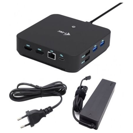 I-Tec USB-C DP Dual HDMI DS + Charger