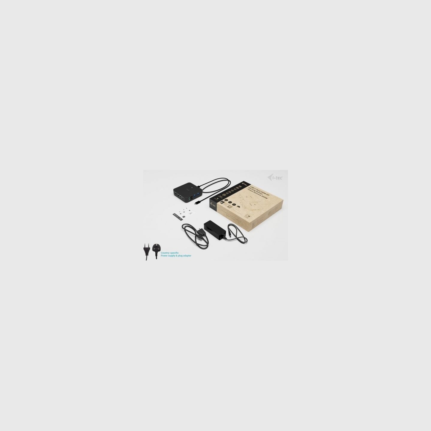 I-Tec USB-C DP Dual HDMI DS + Charger