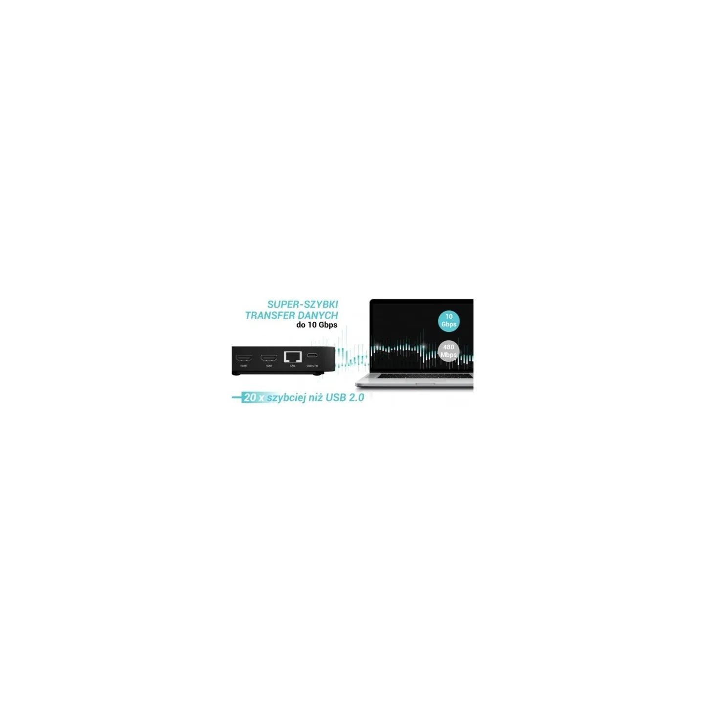I-Tec USB-C DP Dual HDMI DS + Charger