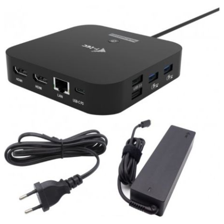 I-Tec USB-C Dual HDMI DS + Charger