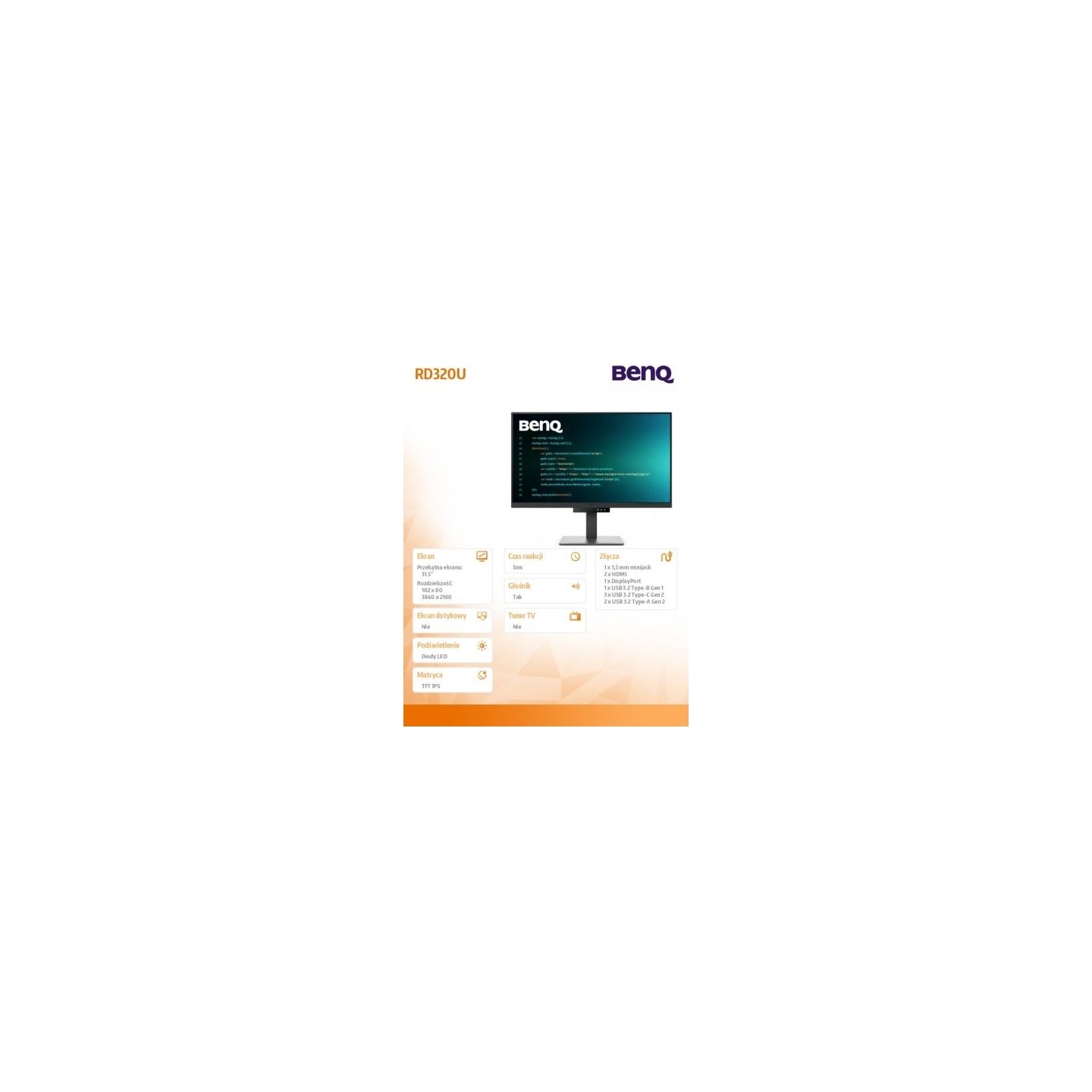 Benq RD320U 31.5inch IPS 4K 400cd/m2