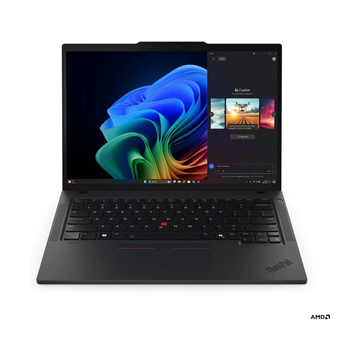 Lenovo ThinkPad T14 G6 AMD | Black | 14 " | IPS | WUXGA | 1920 x 1200 pixels | Anti-glare | AMD Ryzen AI 7 PRO | 350 | 32 GB | S