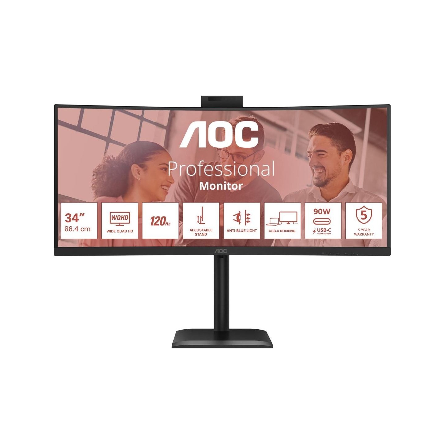 AOC CU34E4CW 34inch UWQHD 120HZ CURVED