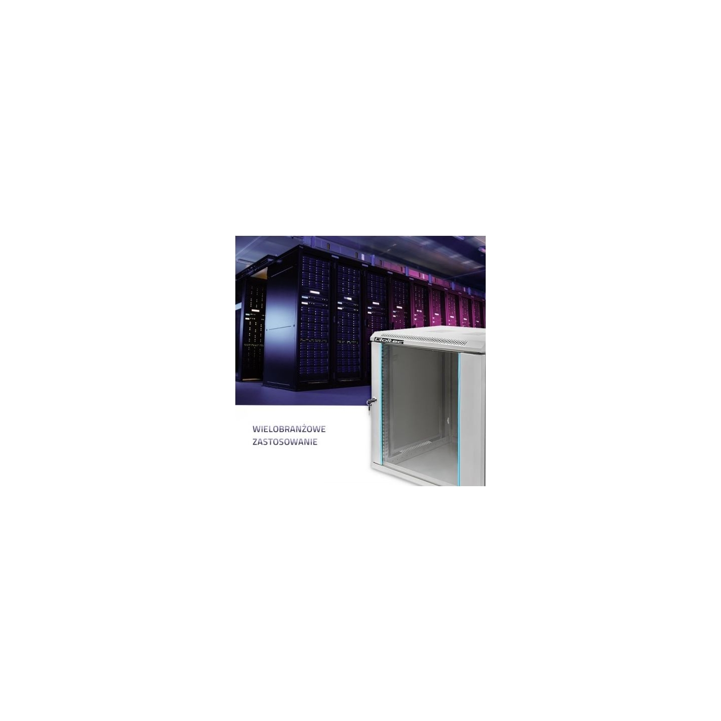 Qoltec 54485 Rack cabinet 19inch 12U
