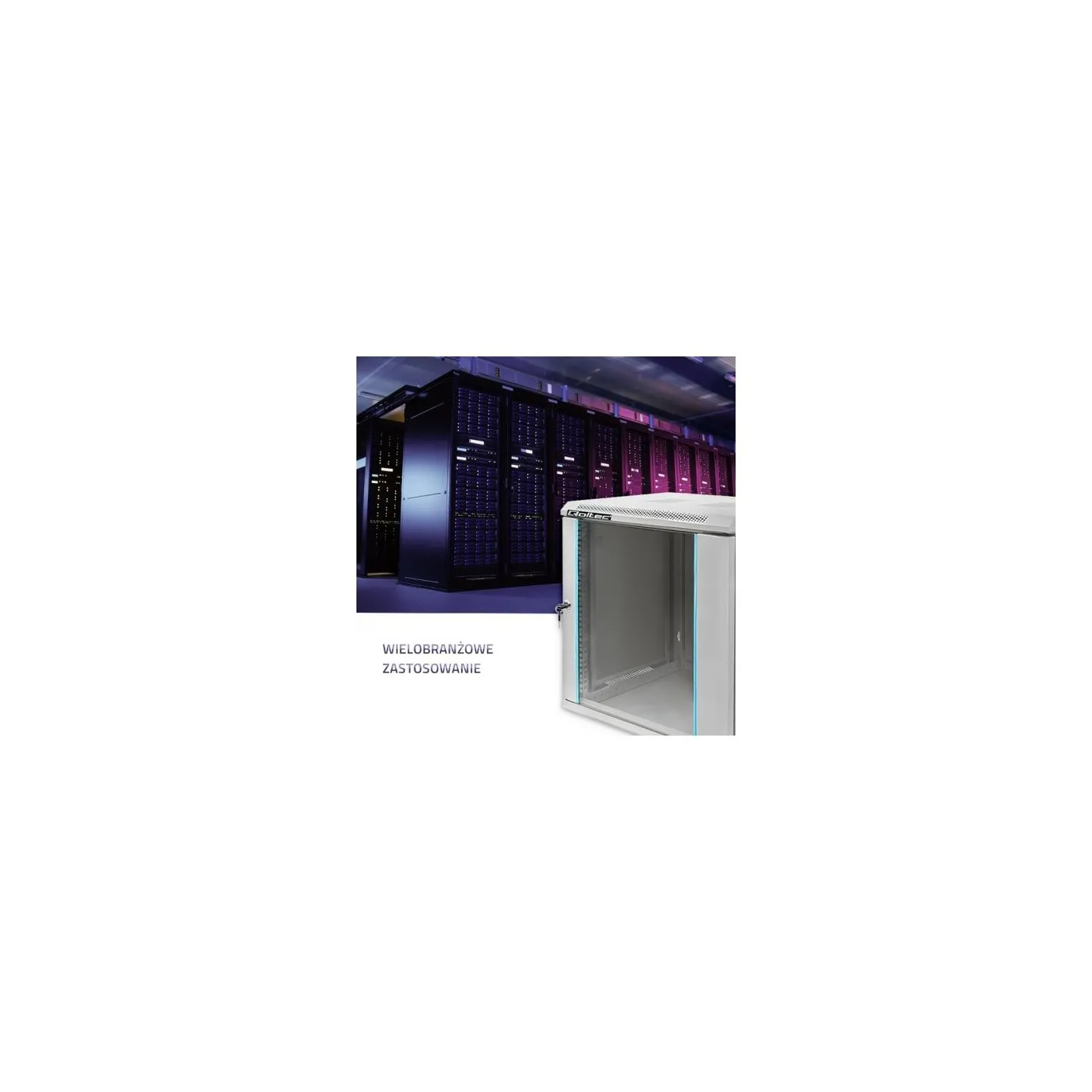 Qoltec 54485 Rack cabinet 19inch 12U