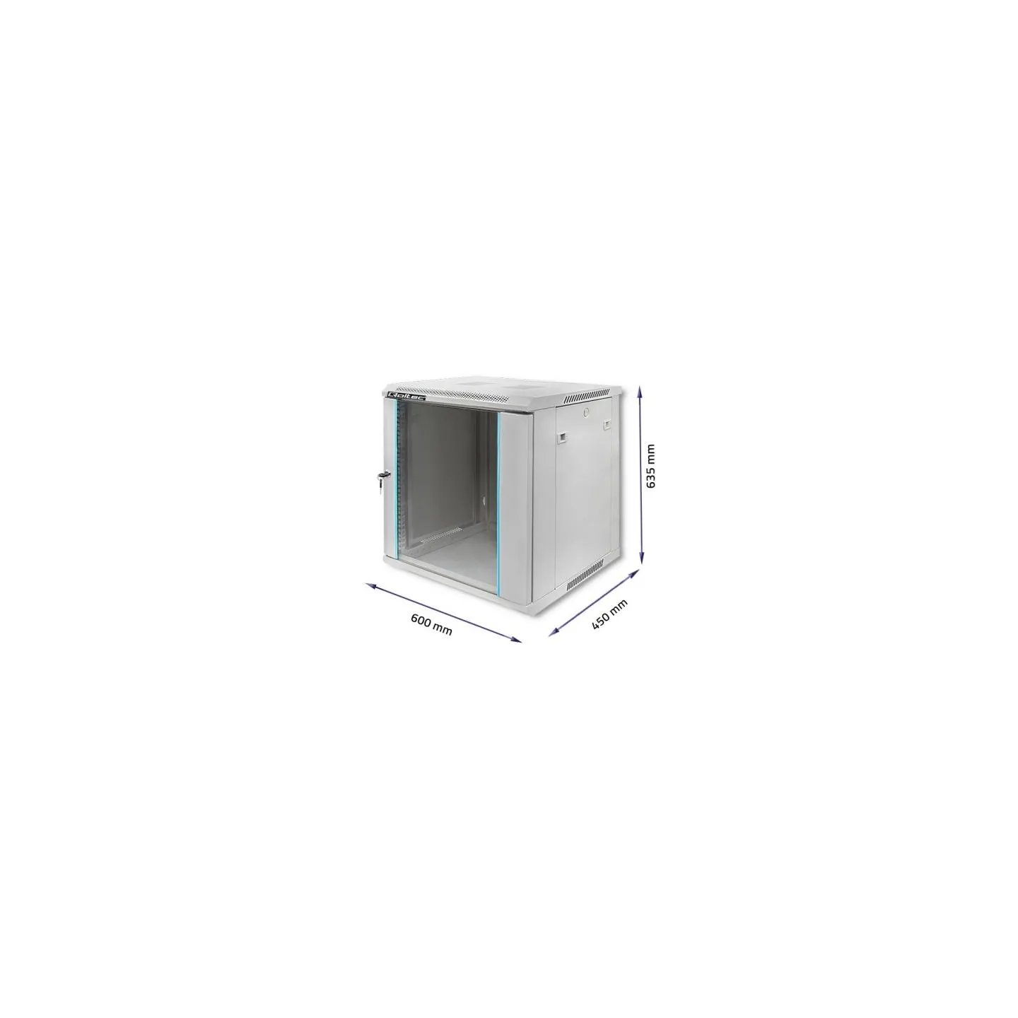Qoltec 54485 Rack cabinet 19inch 12U