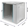 Qoltec 54485 Rack cabinet 19inch 12U