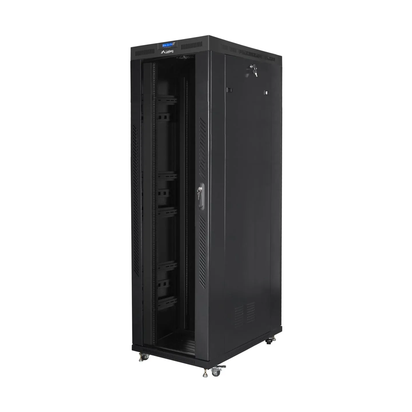Lanberg rack cabinet 42U 800x1200 glass