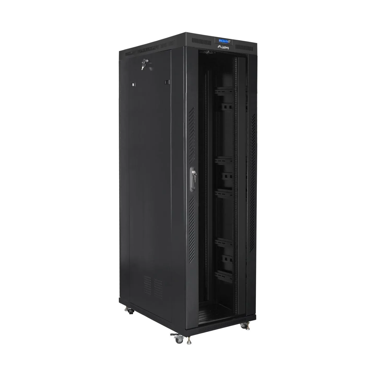 Lanberg rack cabinet 42U 800x1200 glass