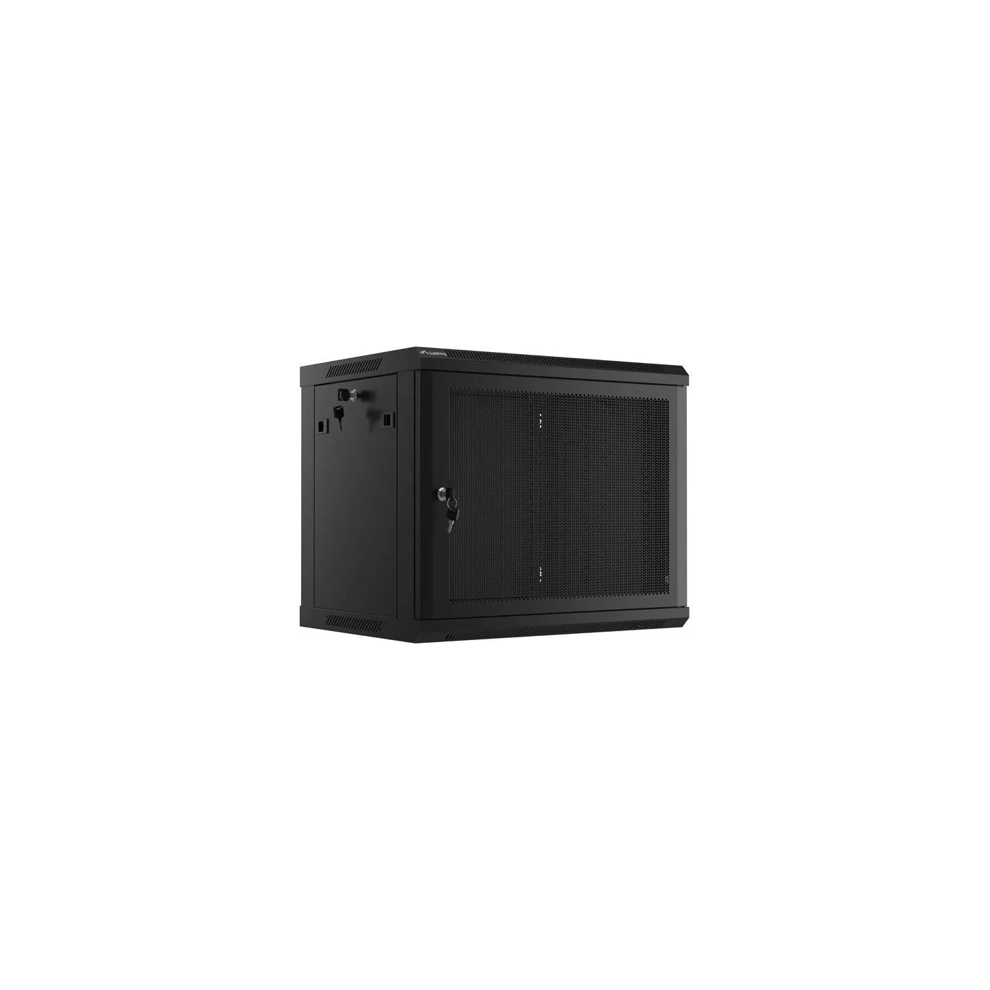 Lanberg | Rack cabinet 19" wall-mount 9U/600x450 with perforated door (flat pack) | WF01-6409-23B | Black
