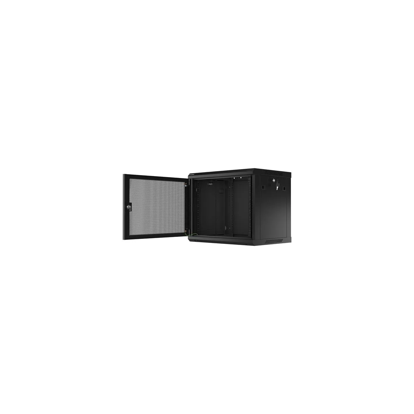 Lanberg | Rack cabinet 19" wall-mount 9U/600x450 with perforated door (flat pack) | WF01-6409-23B | Black