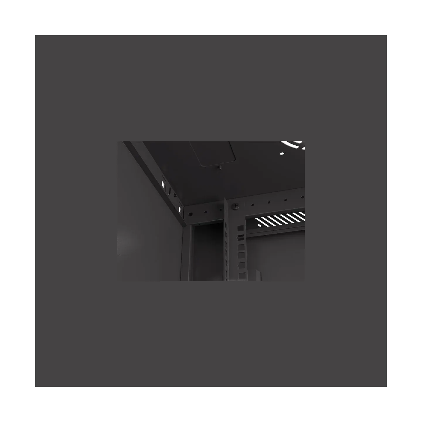 Lanberg | Rack cabinet 19" wall-mount 9U/600x450 with perforated door (flat pack) | WF01-6409-23B | Black