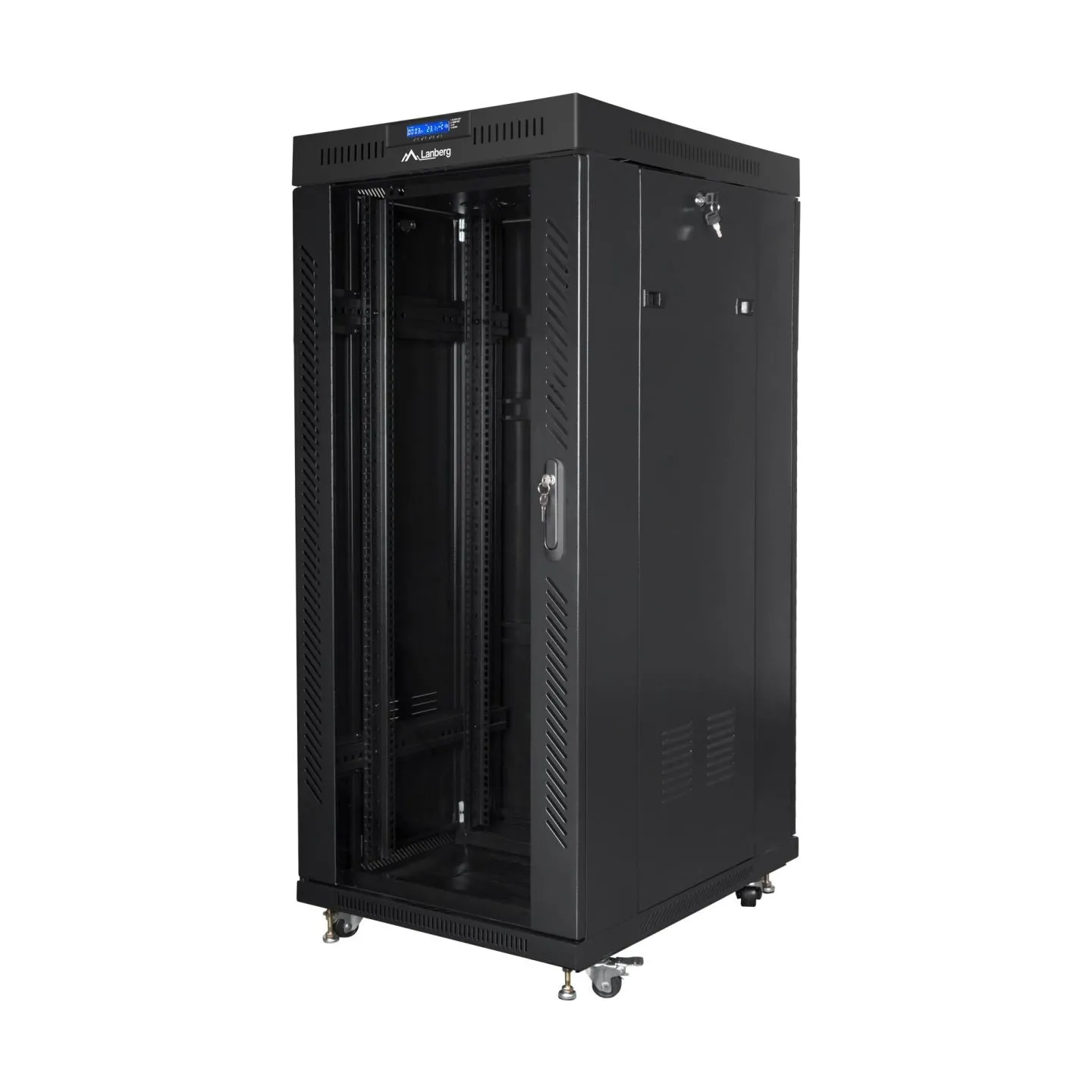 Lanberg rack cabinet 27U 800x1000 glass