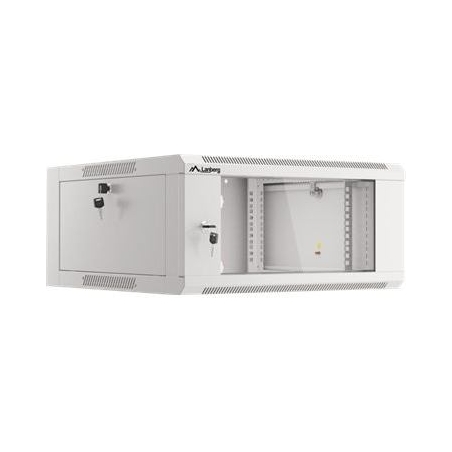 Lanberg | Rack cabinet 19" wall-mounted 4U 600 fast assembly (flat pack) | WFFA-5604-10S | Grey
