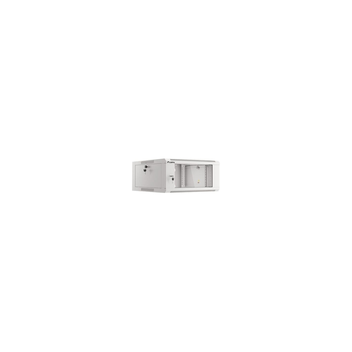 Lanberg | Rack cabinet 19" wall-mounted 4U 600 fast assembly (flat pack) | WFFA-5604-10S | Grey