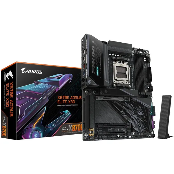 Gigabyte Mainboard|GIGABYTE|AMD X870E|Socket AM5|ATX|RAM DDR5-SDRAM|4xSlots|Wi-Fi Yes|Bluetooth Yes|4xNumber of M.2 (M) slots|X8
