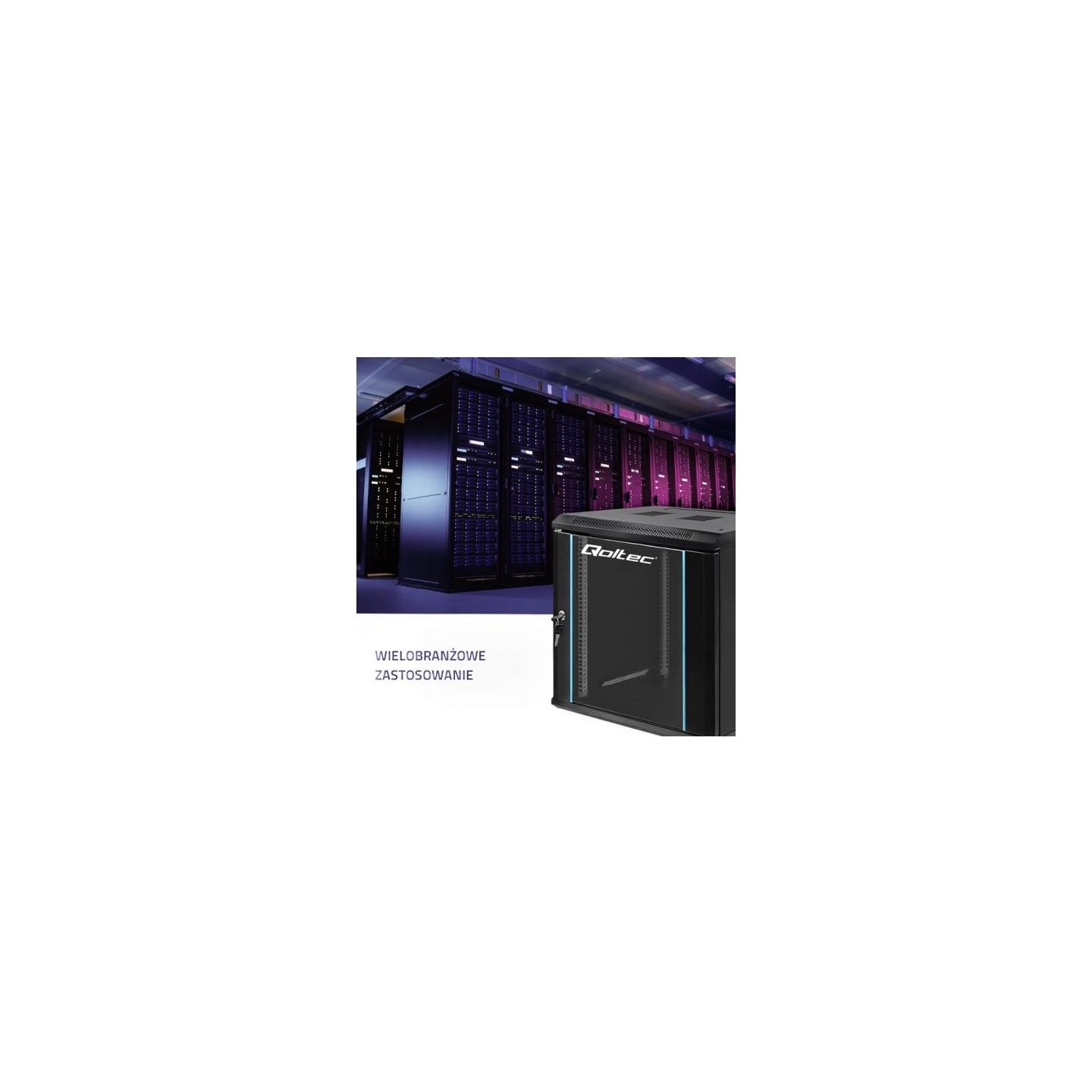 Qoltec 54464 Rack cabinet 19inch