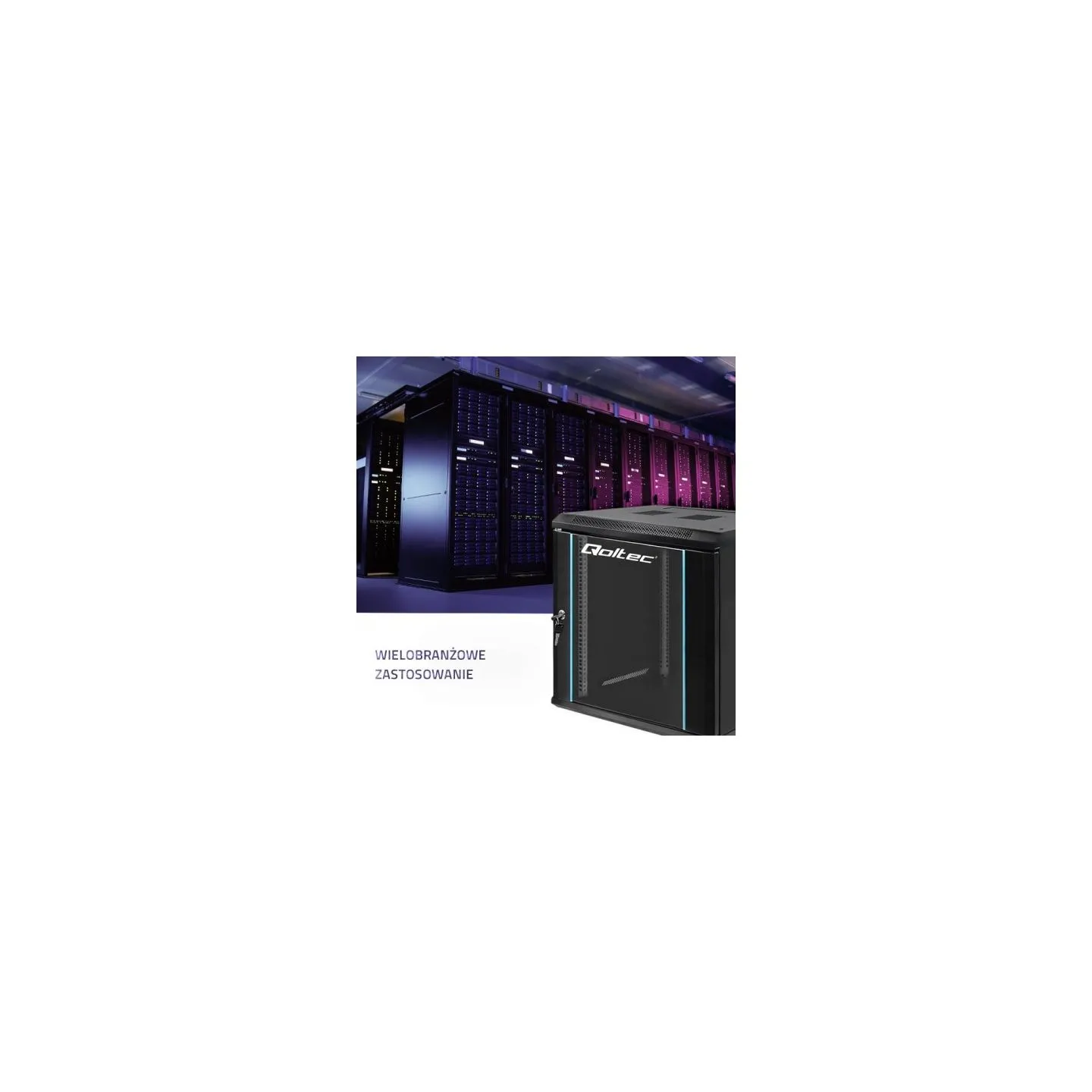 Qoltec 54464 Rack cabinet 19inch