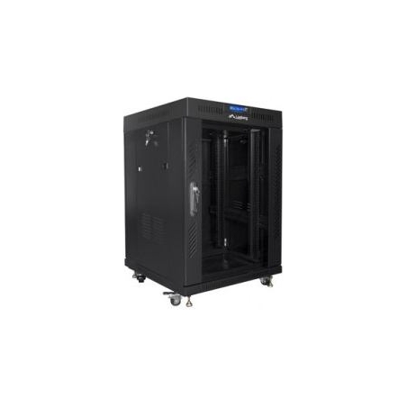 Lanberg rack cabinet 15U 600x600 glass