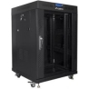 Lanberg rack cabinet 15U 600x600 glass