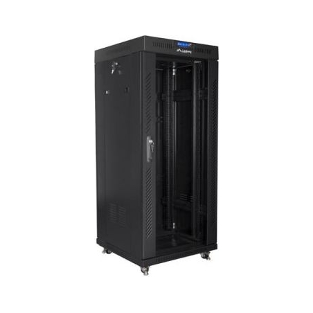 Lanberg rack cabinet 27U 600x600 glass